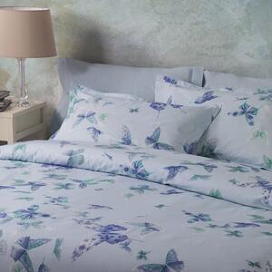 Copriletto Trapuntato In Percalle Butterfly Matrimoniale - 270X260 Emporium Moderno Blu Caleffi
