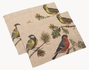 Set di 2 tovagliette americane in lino Small Birds
