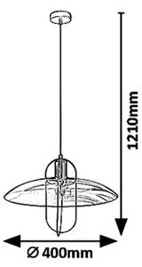 Rabalux 5000 - Lampadario a sospensione con filo VIDA 1xE27/8W/230V