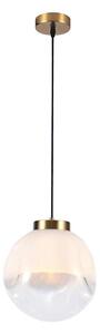 Lampadario a cavo VANA 1xE27/40W/230V bianco/oro