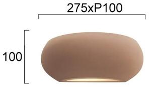 Applique ANITA 1xE27/20W/230V marrone