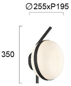 Lampada da parete PALMA 1xE27/40W/230V nera