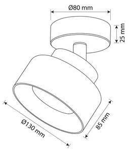 Brilagi - Faretto LED RGB dimmerabile AURA LUX 1xGX53/14W/230V Wi-Fi Tuya nero/oro