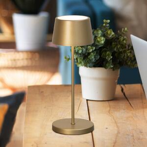FH Lighting Lampada LED da tavolo ricaricabile Asena Pro color bronzo 30 cm metallo IP54 Pro, dimmerabile, Bronzo / Ottone antico, Metallo, Moderno