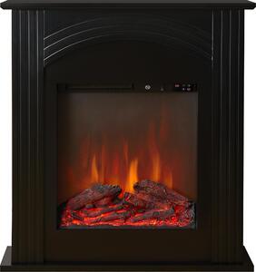 Set per caminetto elettrico Sureflame Henlow nero da 27", modello da appoggio, dimensioni 75 cm x 70 cm x 22 cm, potenza termica 1 kW - 2 kW, effetto fiamma a LED