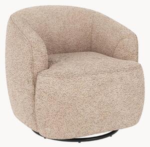 Poltrona lounge girevole imbottita Dermont