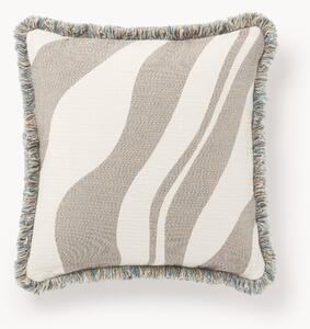 Copricuscino jacquard con frange Rui