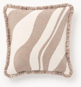Copricuscino jacquard con frange Rui
