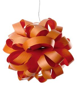 LZF LAMPS LZF Agatha Ball a sospensione, 84x80cm, arancio