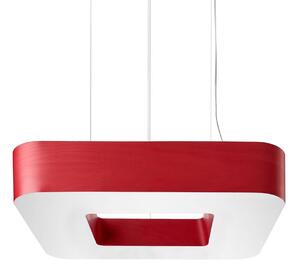 LZF Cuad lampada LED sospensione 0-10V dim, rosso