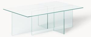 Tavolino da salotto in vetro Anouk, larg. 102 cm
