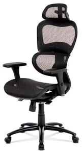 Sedia da ufficio, meccanica sincrona, MESH nero, croce in metallo