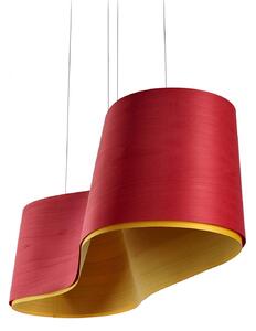 LZF New Wave lampada a sospensione, rosso/giallo