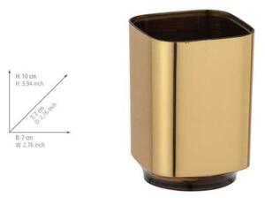 Set di accessori da bagno dorato in plastica Auron - Wenko