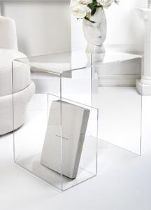 Tavolino basso In plexiglass Design Geometrico G-TABLE Dimensioni 50x33x h 50,5 cm - portata max 4 kg colore Plexiglass trasparente