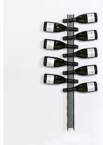 Cantinetta Portabottiglie da parete in plexiglass BIBENDA BIG Dimensioni 6x11x100 cm contiene 13 bottiglie Trasparente Fum�