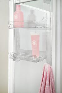 Mensola da Bagno doppia due piani in Plexiglass CLIO Dimensioni 35x56x h 19 cm peso 0,9 kg colore trasparente