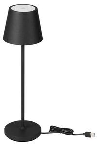 V-TAC Lampada LED da Tavolo 1.5W a batteria in Alluminio con caricatore Wireless e Touch Dimmerabile colore nero 3000K IP54 - 23447