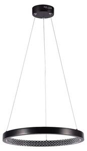V-TAC VT-7823 lampadario led a sospensione rotondo 19W forma circolare anello sospeso in metallo d:40cm luce 4000K nero - SKU 10051