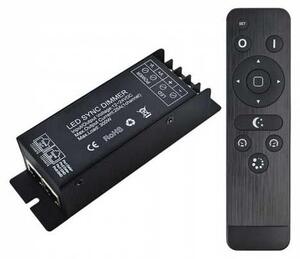 V-TAC VT-2414 Controller dimmer sync connessione RJ45 per strip LED monocolore con telecomando - SKU 3337
