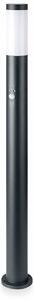 V-TAC paletto a piantana da giardino portalampada E27 110CM con sensore movimento Acciaio Inossidabile IP44 Colore Grigio 8968