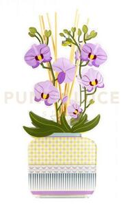 Livinia profumatore per ambienti in plexiglass decorato orchidea co