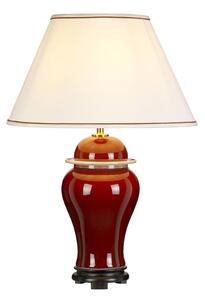 Lampada da tavolo in Vetroceramica rossa con paralume moderno Oxblood E27 60W Designer's Lightbox