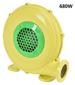 Costway Ventilatore centrifugo radiale in plastica per castello gonfiabile Mini ventilatore multiuso 680W Giallo
