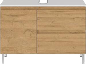 Mobile bianco sotto il lavabo in rovere 80x56 cm Torrance - Germania