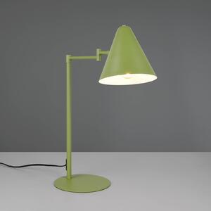 Trio Lighting Lampada da tavolo Cosima, Verde, Soggiorno / Sala da pranzo, Metallo, Moderno, Lampada da tavolo