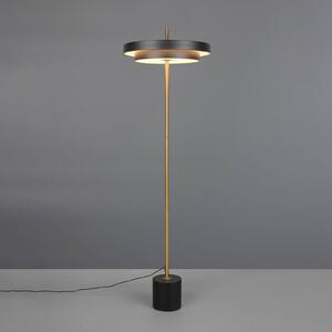 Trio Lighting Lampada da terra a LED Keaton, dimmerabile, Nero, Soggiorno / Sala da pranzo, Metallo, Lampada LED da terra