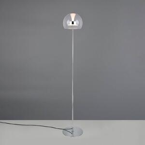 Trio Lighting Lampada da terra a LED Flynt, dimmerabile, Cromo / Argento, Soggiorno / Sala da pranzo, Metallo, Moderno, Lampada LED da terra