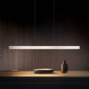 Trio Lighting Lampada LED a sospensione Donegal, color nichel, lunghezza 150 cm, CCT dimmerabile, Alluminio / Grigio / Zincato, Soggiorno / Sala da pranzo, Metallo, Moderno