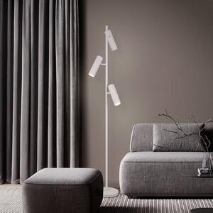 Trio Lighting Lampada da terra Soka, Alluminio / Grigio / Zincato, Soggiorno / Sala da pranzo, Metallo, Moderno, Lampada da terra