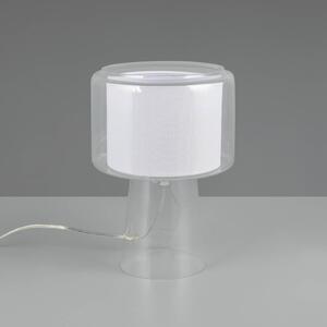 Trio Lighting Lampada da tavolo Rocka, Chiaro / Trasparente, Soggiorno / Sala da pranzo, Vetro, Lampada da tavolo