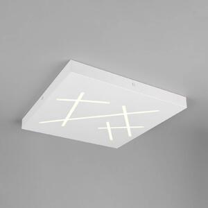 Trio Lighting Plafoniera a LED Snip, dimmerabile, Bianco / Opale, Soggiorno / Sala da pranzo, Metallo, Moderno, Plafoniera LED
