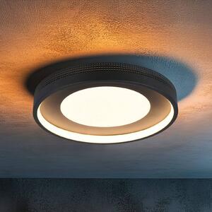 Trio Lighting Plafoniera a LED Solea, Nero, Soggiorno / Sala da pranzo, Plastica, Moderno, Plafoniera LED