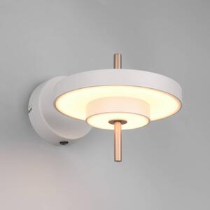 Trio Lighting Applique da parete a LED Keaton, dimmerabile, Alluminio / Grigio / Zincato, Soggiorno / Sala da pranzo, Metallo, Applique a LED