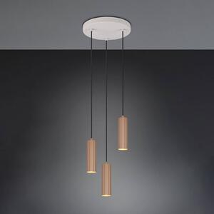 Trio Lighting Lampada a sospensione Soka, dimmerabile, Marrone / Ruggine, Soggiorno / Sala da pranzo, Metallo, Moderno, Lampada a sospensione