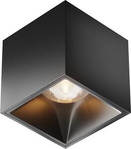 Lampada da soffitto a LED ALFA LED 12W 3000K 840lm in alluminio nero, dimensioni: 7x7x7 cm, IP20, Maytoni