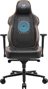COUGAR Sedia da gioco NxSys Aero, ventola ARGB, nero/arancio