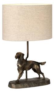 Lampada da tavolo Rufus marrone-crema 1xE27x40W in resina, dimensioni: 48x31x21 cm, IP20, Designer's Lightbox