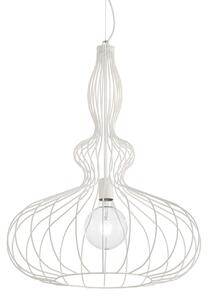 Lampada A Sospensione Clarissa Metallo Bianco 1 Luce E27
