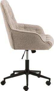 Sedia da ufficio Erik bouclé beige