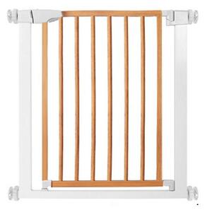 Costway Cancelletto di sicurezza per bambini da 75-82cm con chiusura automatica, Cancelletto per scale porte Bianco
