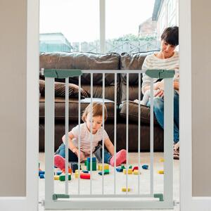 Cancelletto di sicurezza per bambini con chiusura automatica, Cancelletto  largo 76-82,5 cm per scale porte - Costway