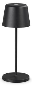 Lampada Da Tavolo CUTE LED 2.5W Luce Calda Nero Ideal Lux IP65