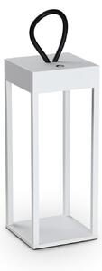 Lampada Da Tavolo Enya LED 5W Luce Calda Bianca Ricaricabile IP54 Ideal Lux