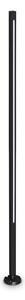 Paletto da esterno Moderno Jedi Metallo Nero Led 25W 3000K Luce Calda