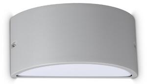 Applique REX-2 E27 Grigio IP44 Dimmerabile Alluminio Ideal Lux